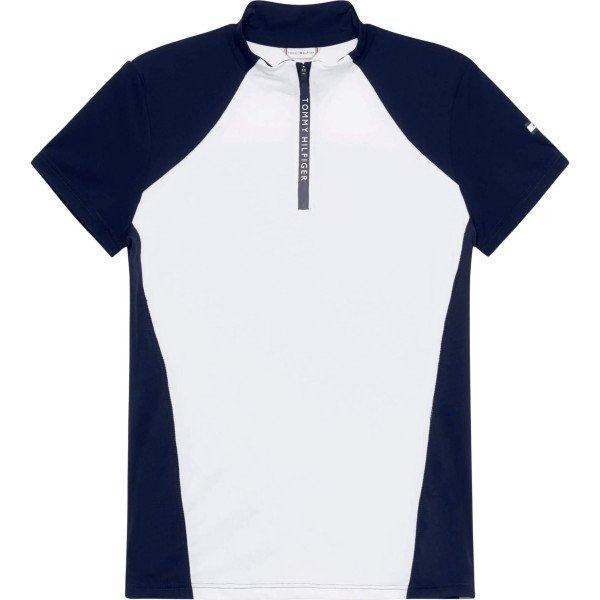 Tommy Hilfiger Equestrian Women´s Shirt Denver 1/4 Zip SS24, Training Shirt, Short Sleeve