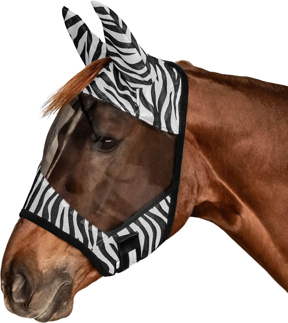 Waldhausen Fliegenmaske Zebra, Fliegenschutzmaske