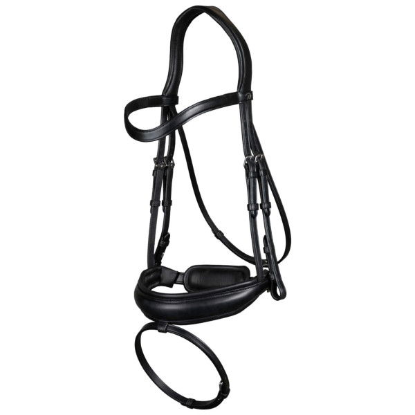 Dyon Swedish Combined Bridle Matte Large Crank NEC, without Reins