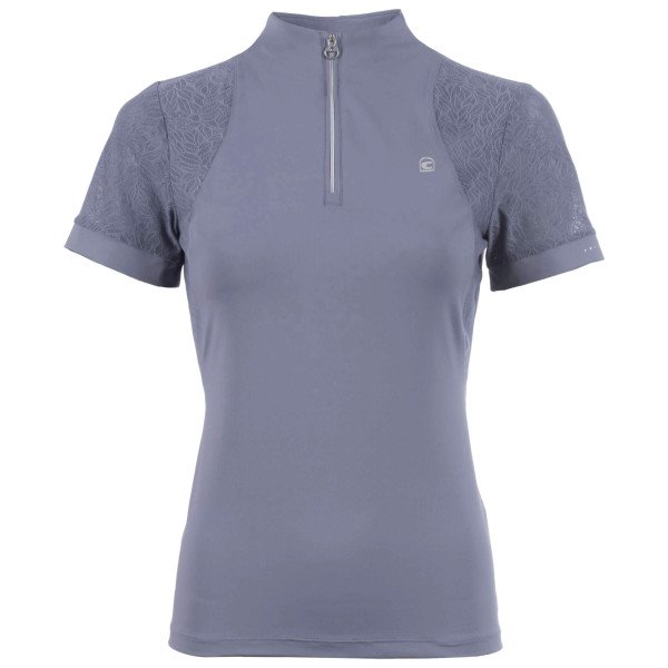 Cavallo Shirt Damen Caval Lace Halfzip Shirt FS24, Trainingsshirt, kurzarm