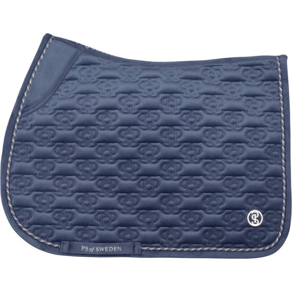 PS of Sweden Saddle Pad Velvet Monogram FW24, Jumping Saddle Pad