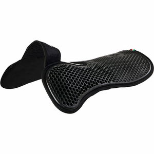 Acavallo Sattelpad Withers Free Hexagonal Gel mit Micropile mit Front Riser, vordere Erhöhung Acavallo Sattelpad Withers Free Hexagonal Gel mit Micropile mit Front Riser, vordere Erhöhung