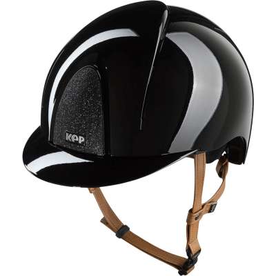 KEP Reithelm Smart NOVA Metal Polish Star mit Beigen Kinnriemen