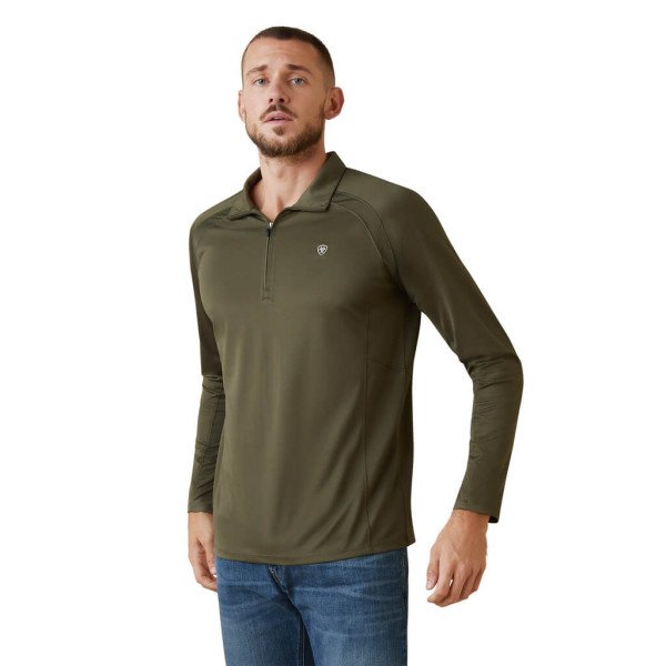 Ariat Shirt Herren Sunstopper 1/4 Zip FS23, UV-Shirt, Trainingsshirt, langarm