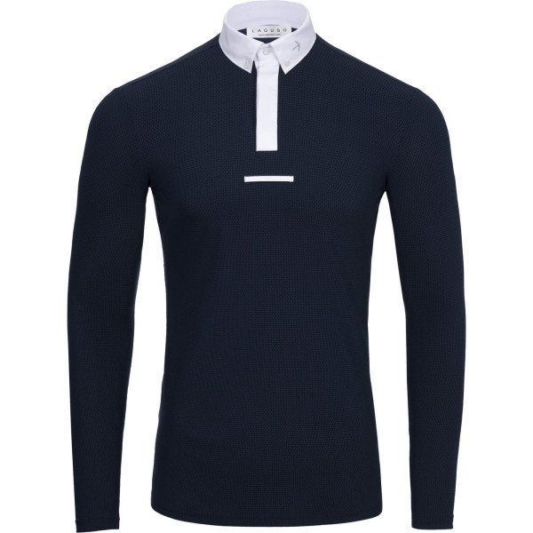 Laguso Men's Competition Shirt Logan Blueblack SS24, long-sleeved