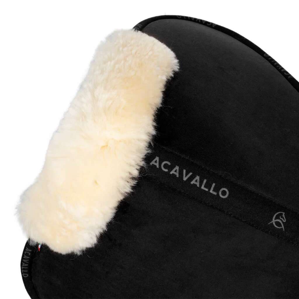 Acavallo Saddle Pad Close Contact Memory Foam Full Sheepskin