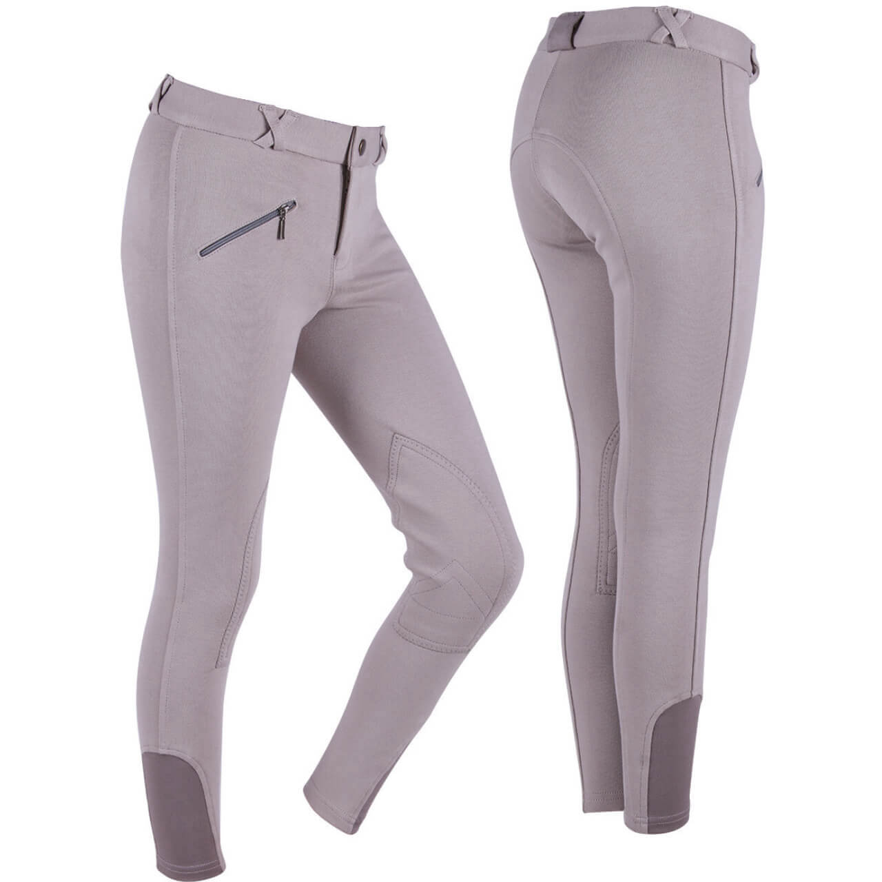 Q-essentials Reithose Kinder Junior, Kniebesatz, Stoff