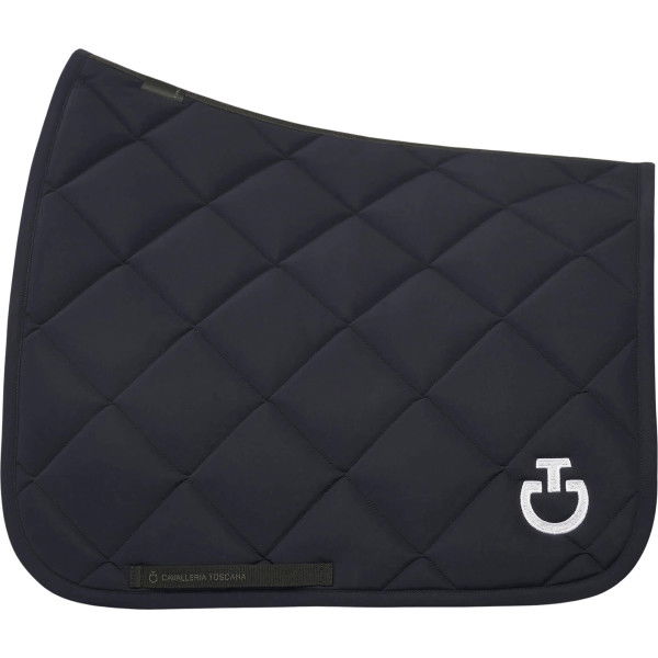 Cavalleria Toscana Saddle Pad Diamond Quilted Jersey FW24, Dressage Saddle Pad