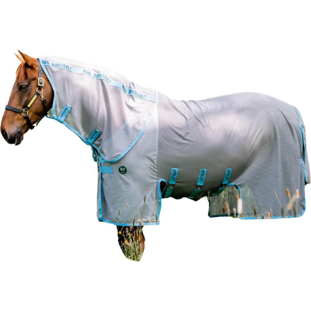 Horseware Fliegendecke AmEco Bug Buster FS26, mit UV-Schutz, mit abnehmbarem Halsteil