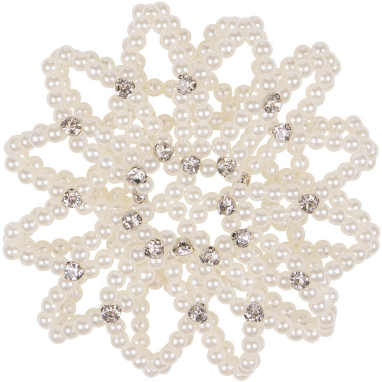 QHP Haarnetz Pearl, mit Glitzersteinen