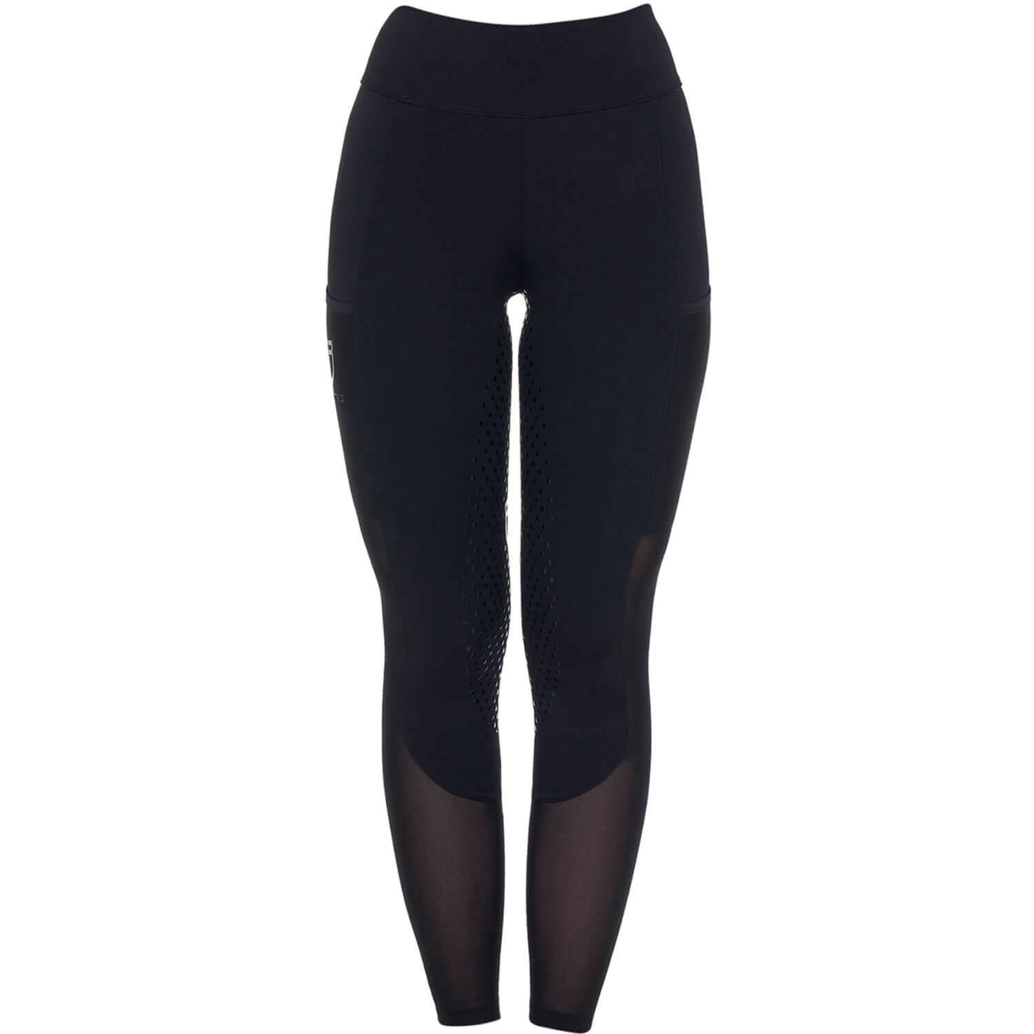 Equestro Reitleggings Damen Perforated Inserts, Vollbesatz, Full-Grip, Sommerreitleggings