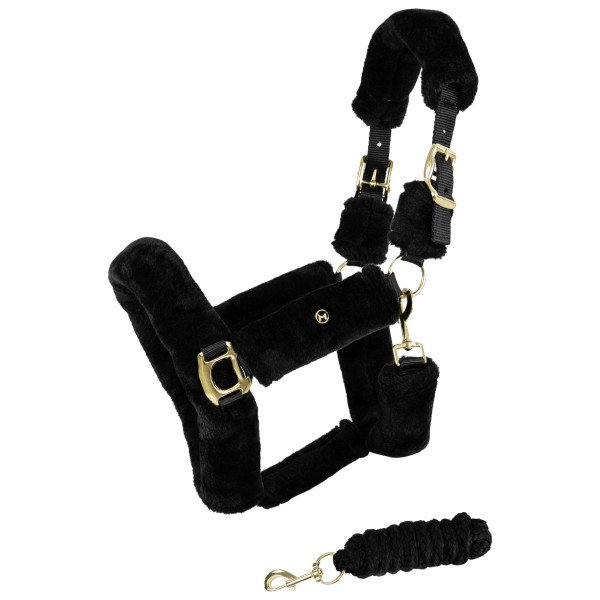 Maximilian Equestrian Halter Fluffy, with Lead Rope