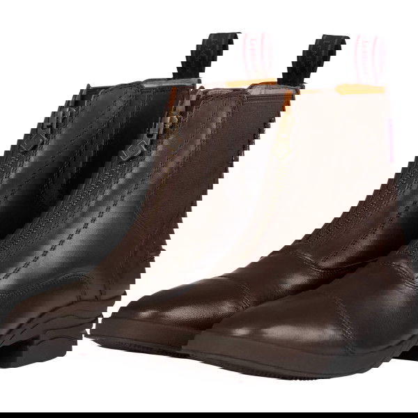 LeMieux Kid's Ankle Boots Zip, with Front Zip, Leather