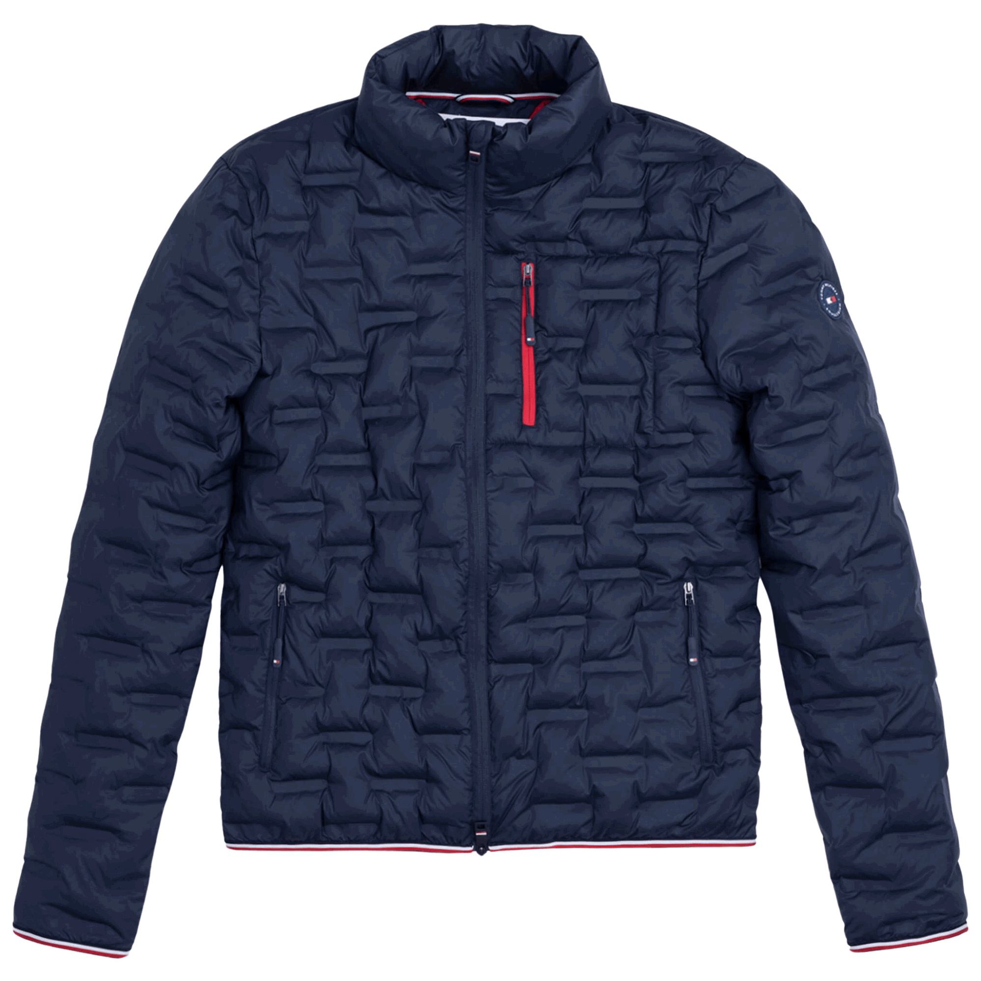 Navy blue tommy hilfiger coat best sale