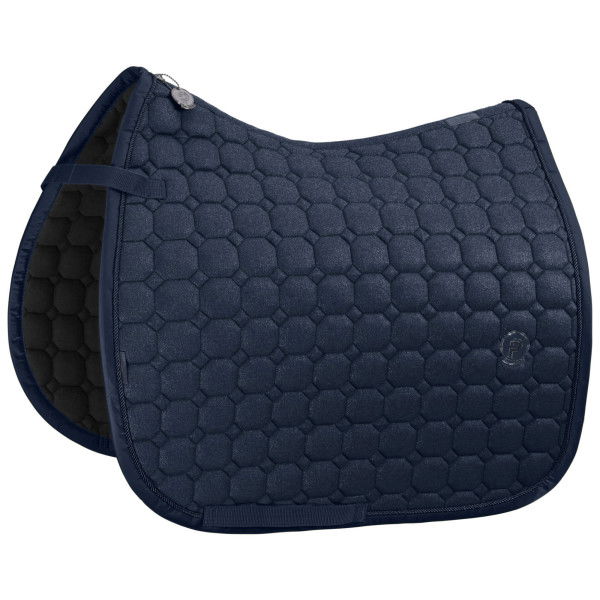 Eskadron Saddle Pad Cotton Glitter Platinum FW24, Dressage Saddle Pad