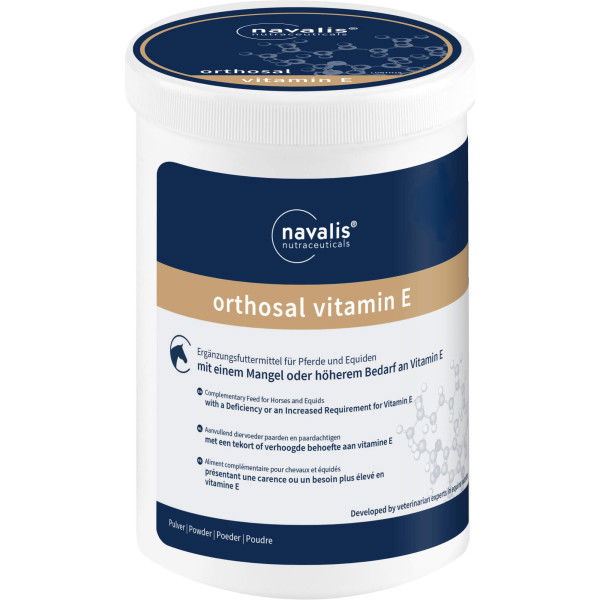 Navalis Orthosal Vitamin E Horse, Ergänzungsfuttermittel, Pulver