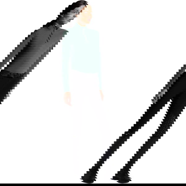 Cavalleria Toscana Shirt Damen Jersey Fleece Half Zip HW25, Trainingsshirt, langarm