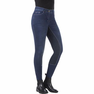 HKM Reithose Kinder Summer Denim, Jeansreithose, Vollbesatz, Full-Grip HKM Reithose Kinder Summer Denim, Jeansreithose, Vollbesatz, Full-Grip