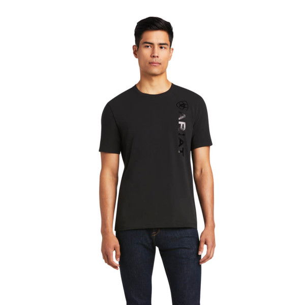 Ariat T-Shirt Herren Vertical Logo FS23, kurzarm