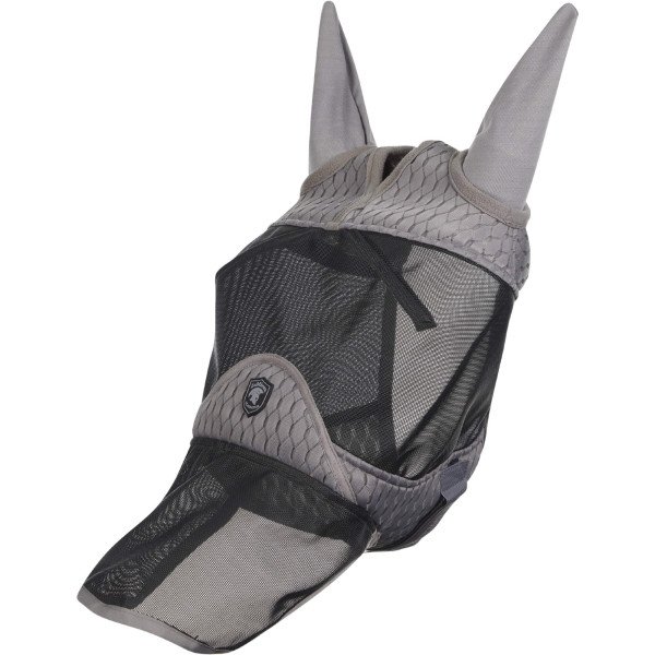LeMieux Fliegenmaske Gladiator Full Fly Mask, mit Ohrenschutz, UV-Schutz