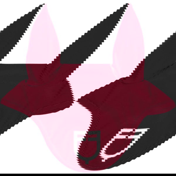 Equestro Fly Bonnet Technical Fabric with Logo, Fly Cap, Fly Ears