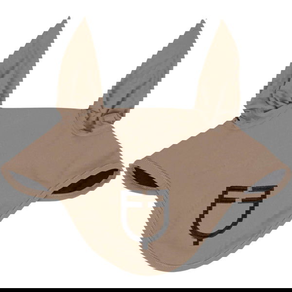 Equestro Fly Bonnet Stretch with Logo, Fly Cap, Fly Ears