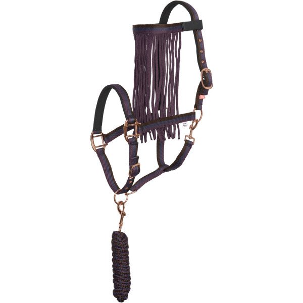 Imperial Riding Halter Set IRH SS24, Nylon Halter with Lead and Fly Fringes