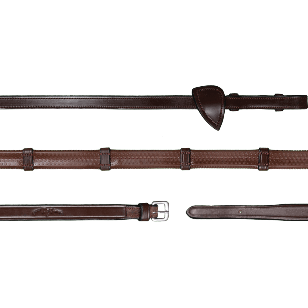 Dyon Gummizügel mit Lederstegen NEC, 13 mm