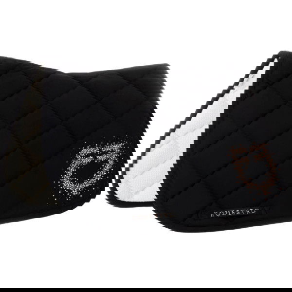 Equestro Saddle Pad Rhinestone Logo, Jumping Saddle Pad