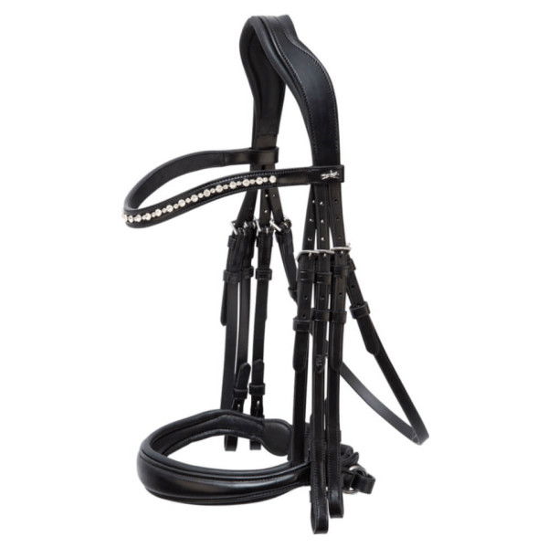 Schockemöhle Sports Double Bridle Milton, Swedish Noseband, without Reins