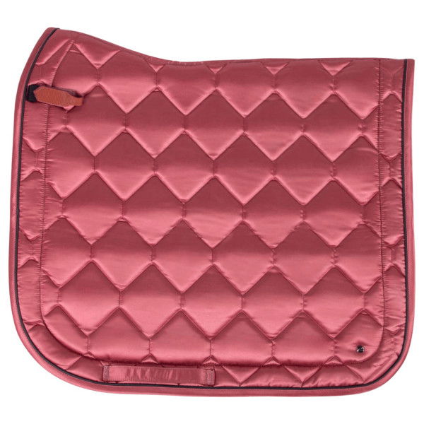 QHP Saddle Pad Classy, Dressage Saddle Pad with Fur Edge