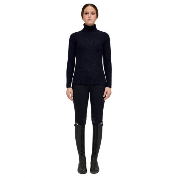 Cavalleria Toscana Women's Sweater CT Winter Wool Turtleneck FW22, Turtleneck Sweater