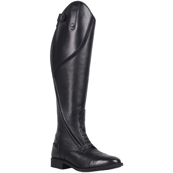 QHP Riding Boots Tamar, Leather Riding Boots, Women, Black