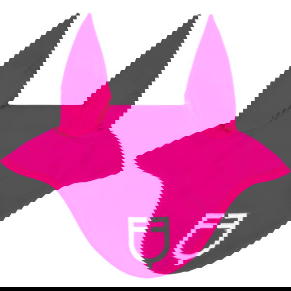 Equestro Fly Bonnet Technical Fabric with Logo, Fly Cap, Fly Ears