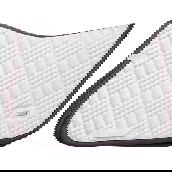 Equestrian Stockholm Saddle Pad Modern White Dark Violet, Jumping Saddle Pad