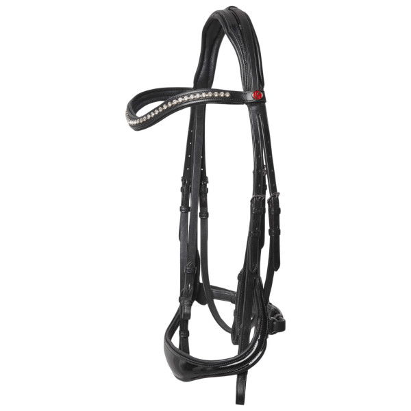 Kieffer Double Bridle Ultrasoft Amy, Swedish Noseband, with Reins