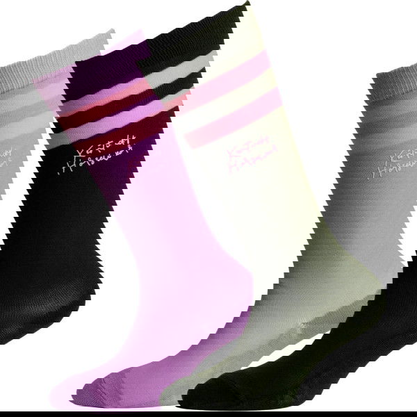 Kentucky Horsewear Kid's Riding Socks Stripes, Set of 2