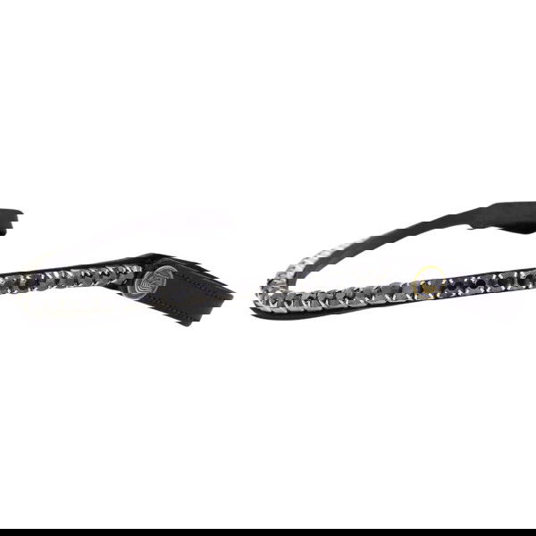 Bridlery Browband Slim, Curved, Switch-It System, with Stellux Stones, without Edging