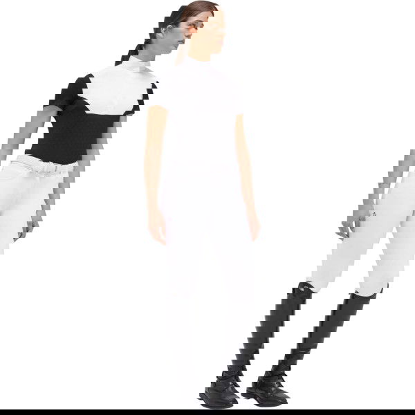 Cavalleria Toscana Turniershirt Damen Sheer Jacquard Jersey S/S, UV-Shirt, kurzarm