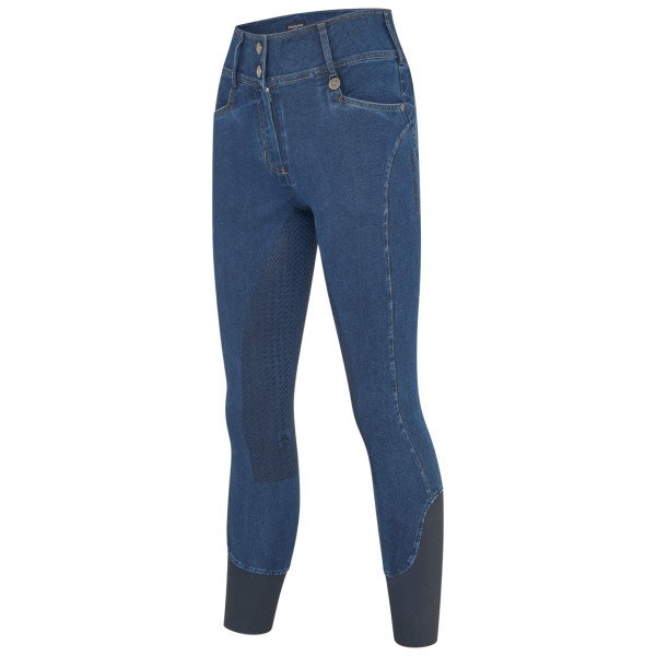 Kingsland Reithose Damen KLKayce H-Shape FS26, Vollbesatz, Full-Grip, Jeansreithose