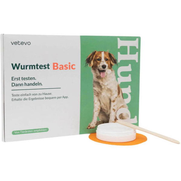 Vetevo Wurmtest Hund Basic, 7 Wurmarten