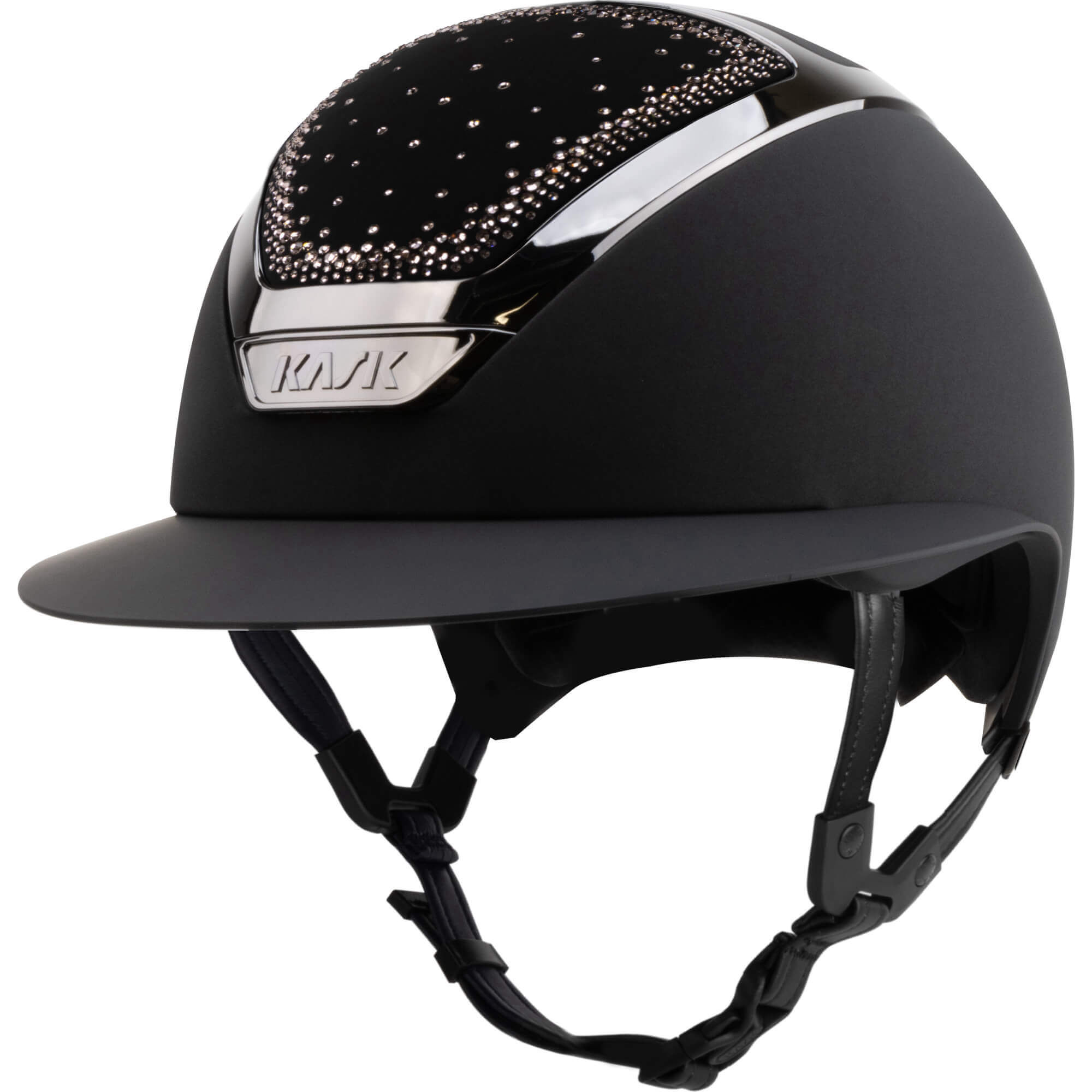 Kask Reithelm Star Lady Chrome Swarovski In-Out Vintage Rose