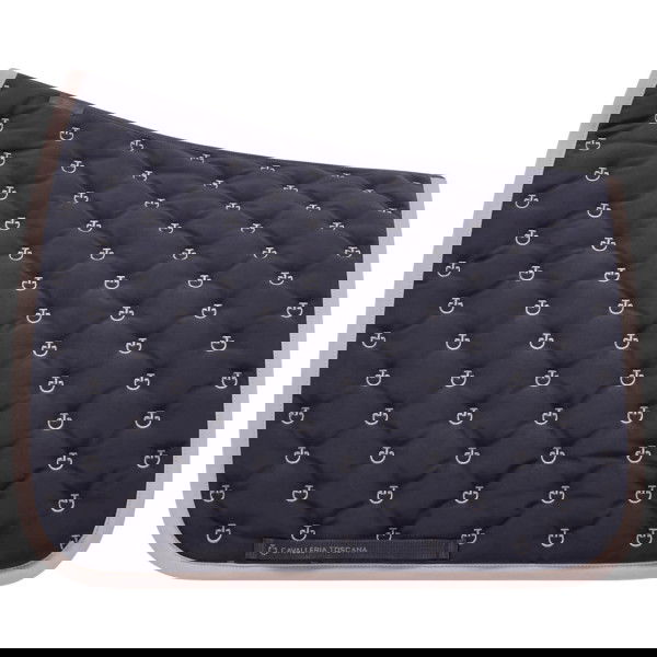 Cavalleria Toscana Saddle Pad CT All-Over Embroidery, Dressage Saddle Pad