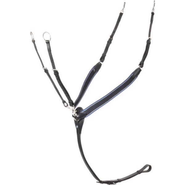 Stübben Breastplate, elastic, with Separately Buckleable Martingale Fork