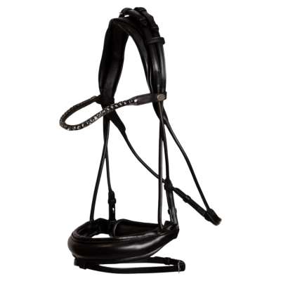 Dyon Bridle Round Soft Leather Collection, Swedish Noseband, Round Stitched, without Reins