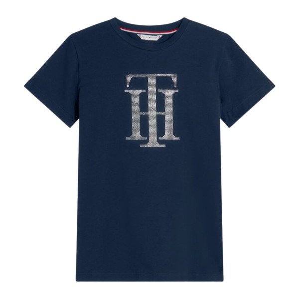 Tommy Hilfiger Equestrian Women's T-Shirt TH Strass, short sleeve