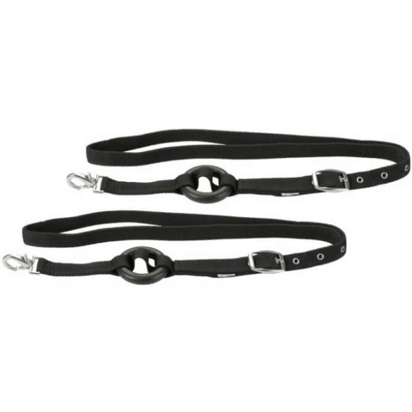 Covalliero Side Reins with Rubber Ring