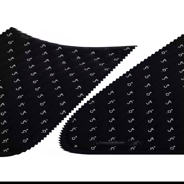 Cavalleria Toscana Saddle Pad Embroidery Quilted FW25, Jumping Saddle Pad