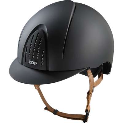 KEP Riding Helmet Smart NOVA Matt with Beige Chinstrap