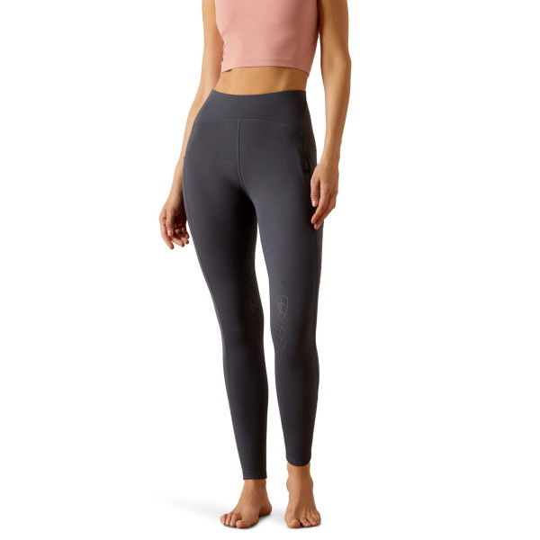 Ariat Reitleggings Damen Venture Thermal HW24, Kniebesatz, Knee-Grip, Thermoreitleggings